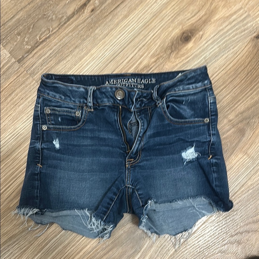 American Eagle Outfitters Women's Denim Shorts - Blue size 6